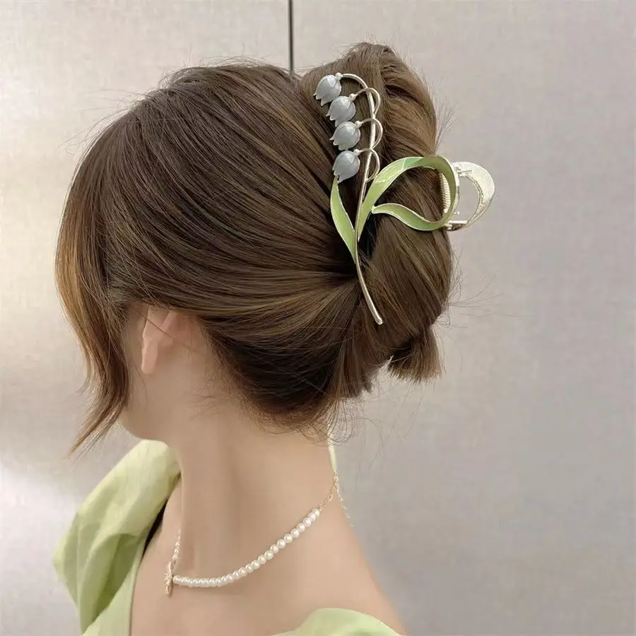 Elegant Tulip Crab Hair Clips for Women Girls Trendy Ponytail Hair Claws Ornament Bell Orchid Hair Accessories Heawear Tiara
Elegant Tulip Crab Hair Clips for Women Girls Trendy Ponytail Hair Claws Ornament Bell Orchid Hair Accessories Heawear Tiara