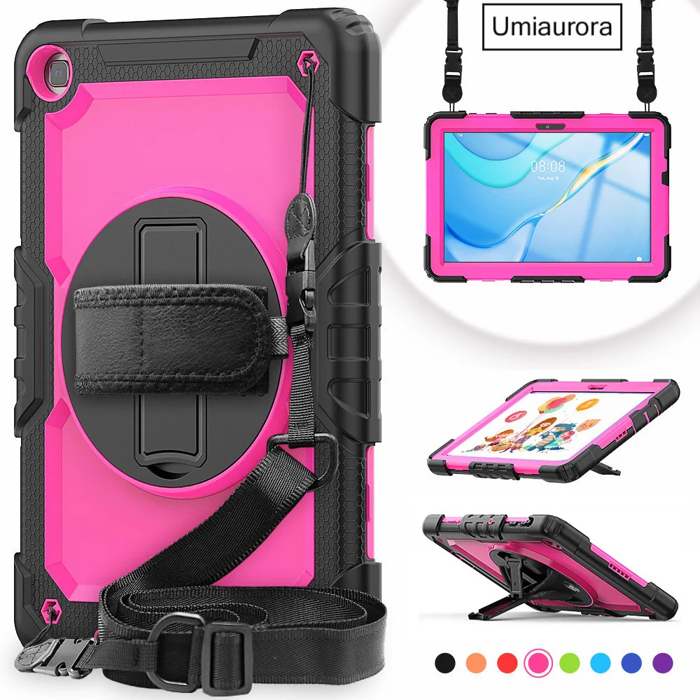 

Heavy Duty Armor Case For Huawei MediaPad T5 10 MatePad T10 9.7 T10S 10.1 AGS3-L09/W09 T8 8.0 Stand Shockproof Tablet Case Cover