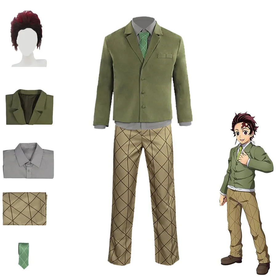 Костюм для косплея из аниме «Демон», Slaye, Kamado, Tanjirou, зеленое пальто с бантом, брюки с принтом, парик для мужчин и женщин, костюм на Хэллоуин для ...
Костюм для косплея из аниме «Демон», Slaye, Kamado, Tanjirou, зеленое пальто с бантом, брюки с принтом, парик для мужчин и женщин, костюм на Хэллоуин для ...