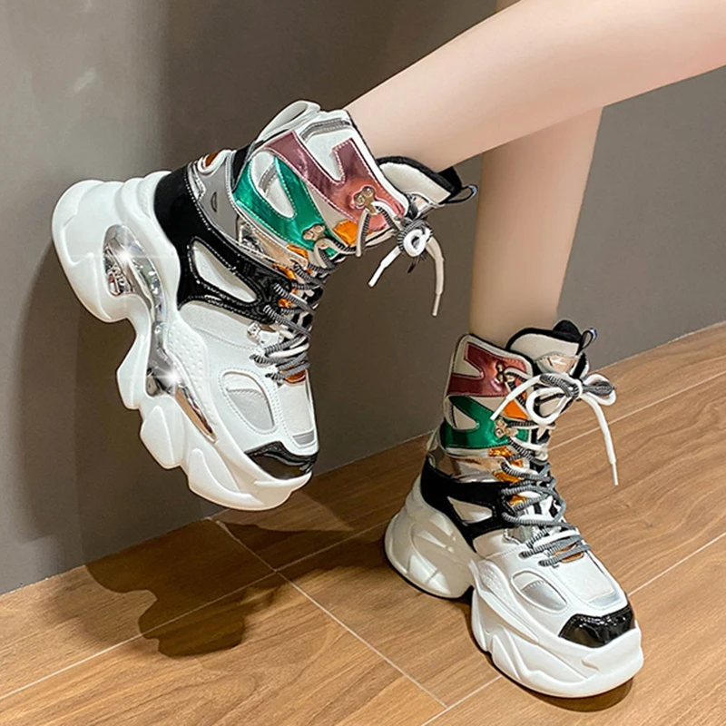 Women's Chunky Platform Motorcycle Boots Autumn Winter 2022 Fashion Thick Sole Ankle Boots Woman Street High Top Sports Shoes
Women's Chunky Platform Motorcycle Boots Autumn Winter 2022 Fashion Thick Sole Ankle Boots Woman Street High Top Sports Shoes