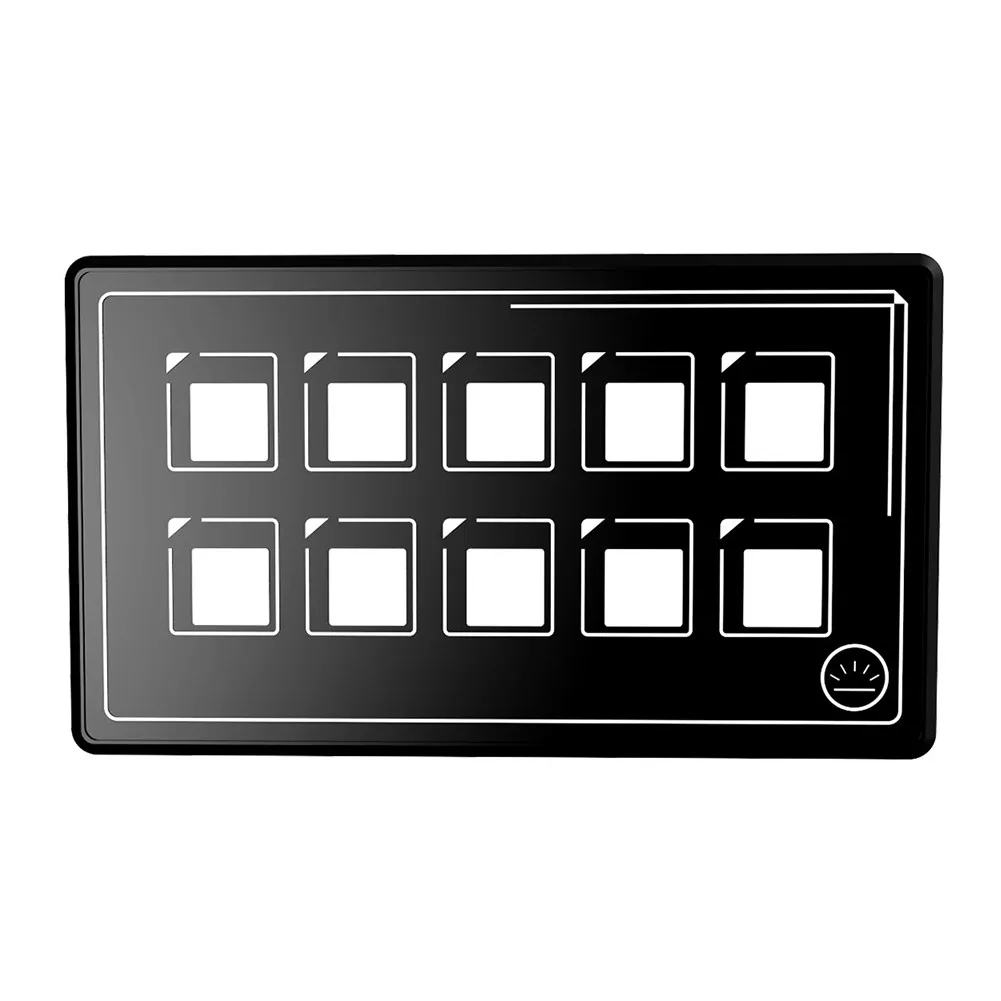 Yacht 10-way Panel ≥10 Meters 10-Position Button 524g 5MM M5 Stud Modification Switch Panel APP Control Bluetooth
Yacht 10-way Panel ≥10 Meters 10-Position Button 524g 5MM M5 Stud Modification Switch Panel APP Control Bluetooth