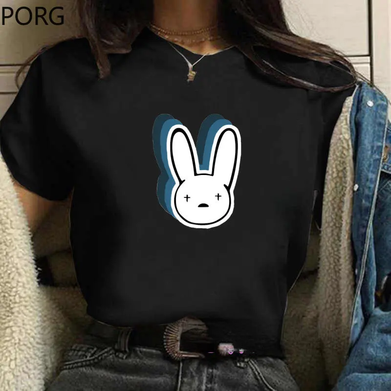Gothic Summer Cute Print Bad Bunny T-shirts Female Graphic T-shirt Cartoon Top Tshirt Streetwear Short-sleeved Hipster Tee 2022
Gothic Summer Cute Print Bad Bunny T-shirts Female Graphic T-shirt Cartoon Top Tshirt Streetwear Short-sleeved Hipster Tee 2022