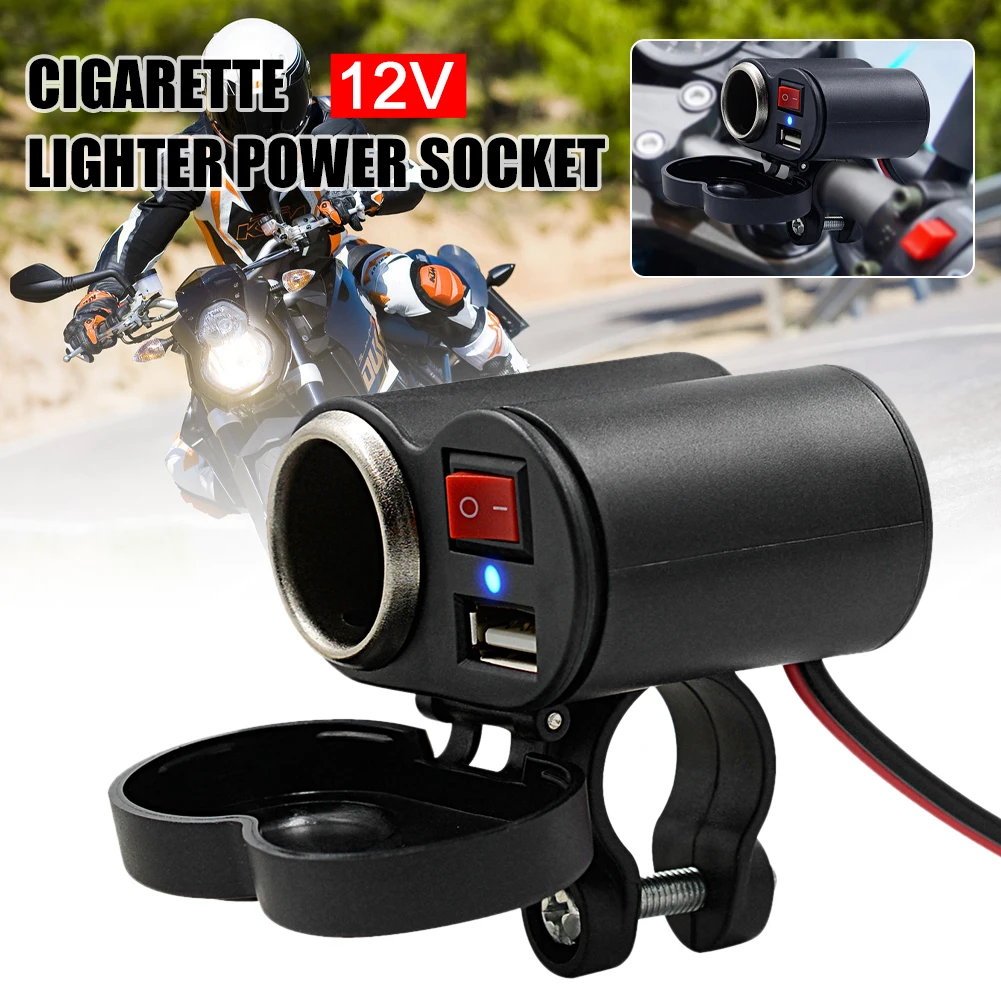 12V USB Motorcycle Cigarette Lighter Waterproof Power Port Outlet Socket Kit Moto Cigar Lighters Electronics Accessories
12V USB Motorcycle Cigarette Lighter Waterproof Power Port Outlet Socket Kit Moto Cigar Lighters Electronics Accessories