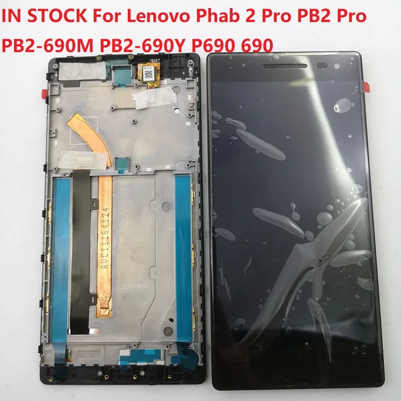 For Lenovo Phab 2 Pro PB2 Pro PB2-690M PB2-690Y P690 690 LCD Display and Touch Screen Digitizer Assembly Replacement With frame
For Lenovo Phab 2 Pro PB2 Pro PB2-690M PB2-690Y P690 690 LCD Display and Touch Screen Digitizer Assembly Replacement With frame