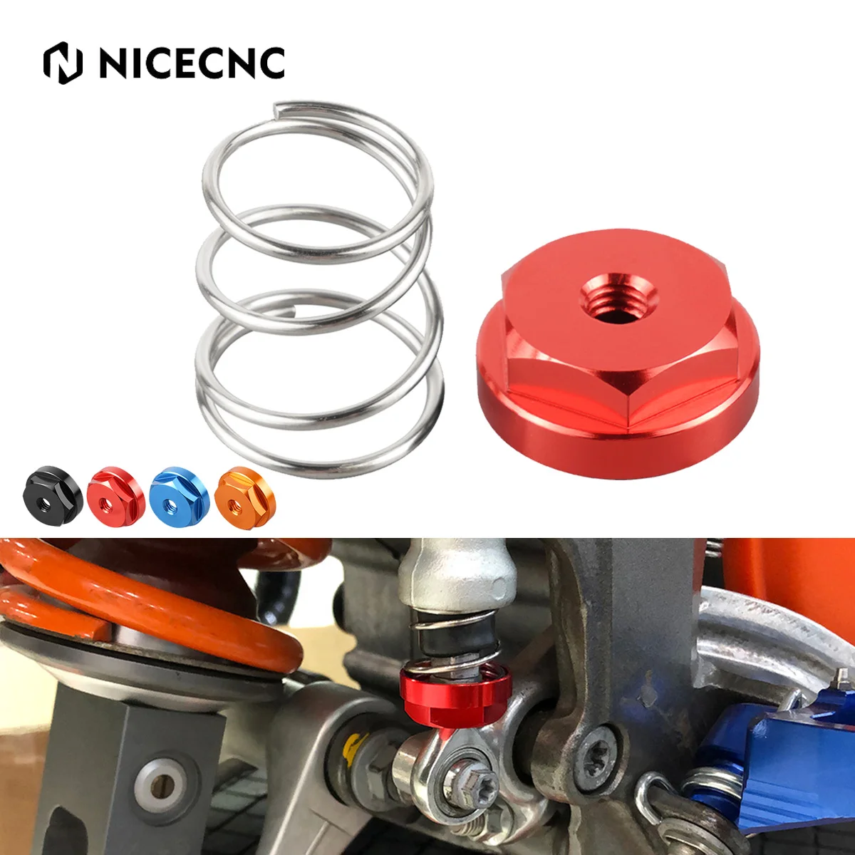 

NiceCNC Rear Brake Return Spring Kit for GasGas EX EC MC 125 250 300 EXF ECF MCF 250 350 450 250F 450F 2021 2022 KTM Husqvarna