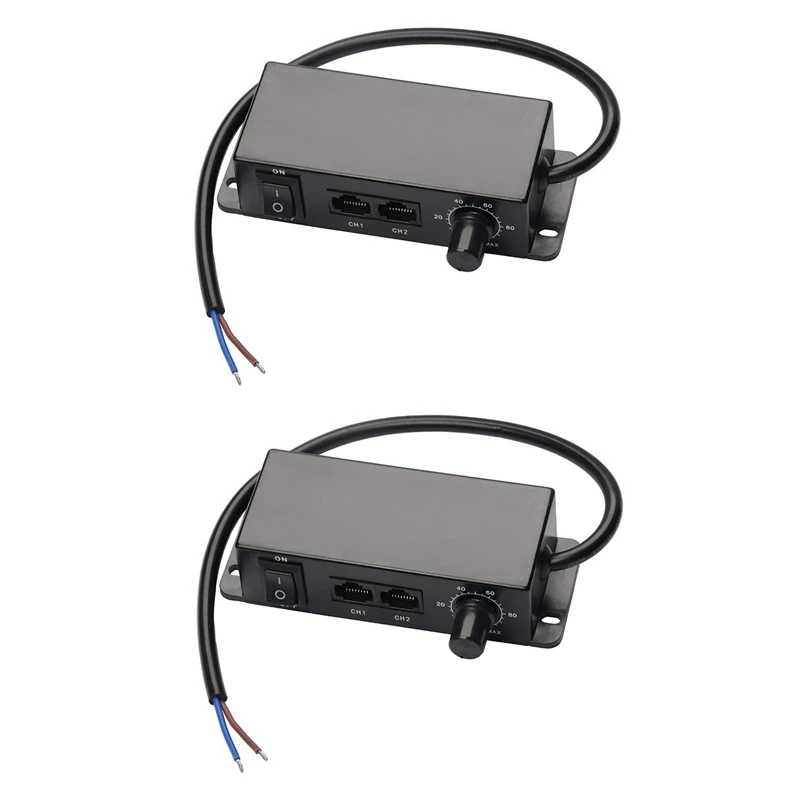 2X DC 0-10V Dimmer Switch Seriesable Sync Controller Rotary ON/Off For 0/1-10V Dimmable LED Drivers Electronic Ballasts
2X DC 0-10V Dimmer Switch Seriesable Sync Controller Rotary ON/Off For 0/1-10V Dimmable LED Drivers Electronic Ballasts