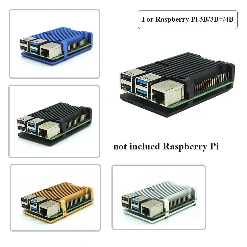 Pi 4 Модель B/3B +/3B 4-цветный Алюминиевый металлический чехол с радиаторами для Raspberry Pi 4/3
Pi 4 Модель B/3B +/3B 4-цветный Алюминиевый металлический чехол с радиаторами для Raspberry Pi 4/3