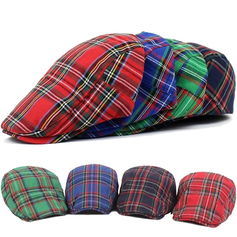 Men Adjustable Fine Stripe Lattice Berets Hat for Women Spring Summer Plaid Red Green Blue Duckbill Literary Checkered Cap
Men Adjustable Fine Stripe Lattice Berets Hat for Women Spring Summer Plaid Red Green Blue Duckbill Literary Checkered Cap