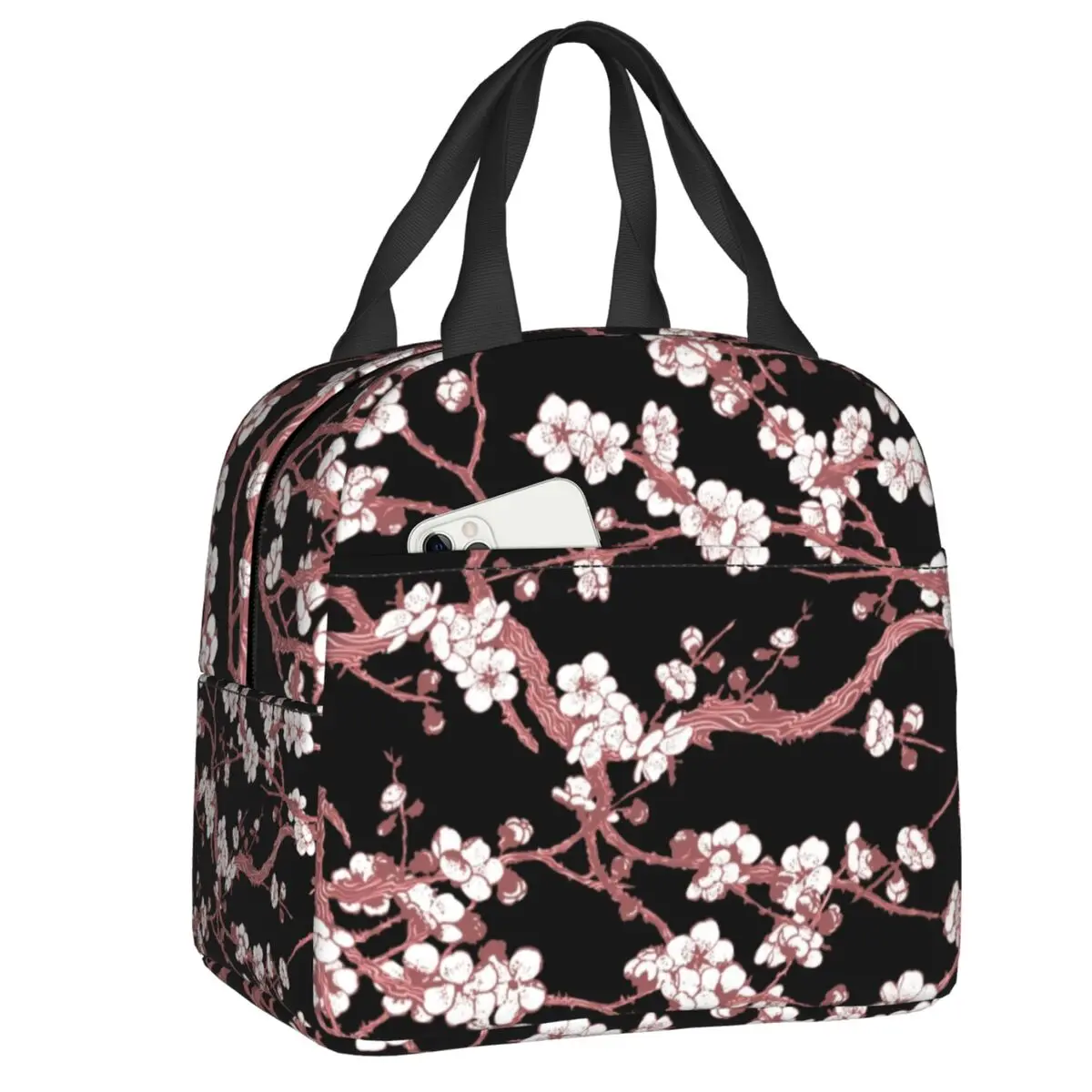 Sakura Tree Cherry Blossoms Insulated Lunch Bags for Women Flowers Floral Cooler Thermal Food Lunch Box Outdoor Camping Travel
Sakura Tree Cherry Blossoms Insulated Lunch Bags for Women Flowers Floral Cooler Thermal Food Lunch Box Outdoor Camping Travel