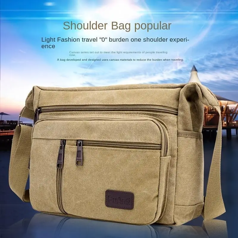 Men's Casual Canvas Bag Large Multi Pockets Durable Tool Bag Shoulder Bag Crossbody Bags for Women
Men's Casual Canvas Bag Large Multi Pockets Durable Tool Bag Shoulder Bag Crossbody Bags for Women