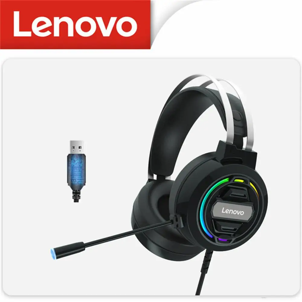Проводная игровая гарнитура LENOVO H401, наушники с шумоподавлением и прохладным световым эффектом
Проводная игровая гарнитура LENOVO H401, наушники с шумоподавлением и прохладным световым эффектом