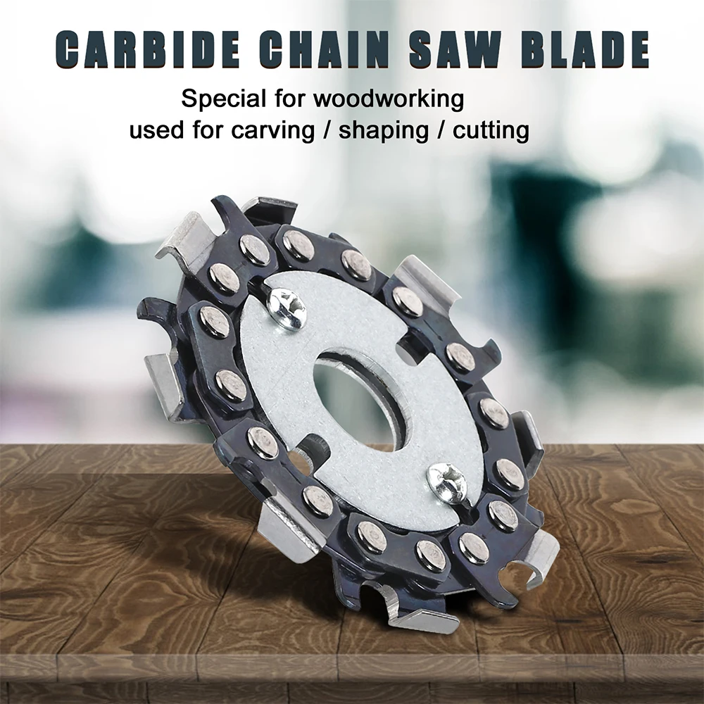 16mm 2.5 Inch Wood Carving Disc Chain Saw Blade Woodworking Plate Tool Multi-Functional Angle Grinding Cutters Kit Accessories
16mm 2.5 Inch Wood Carving Disc Chain Saw Blade Woodworking Plate Tool Multi-Functional Angle Grinding Cutters Kit Accessories