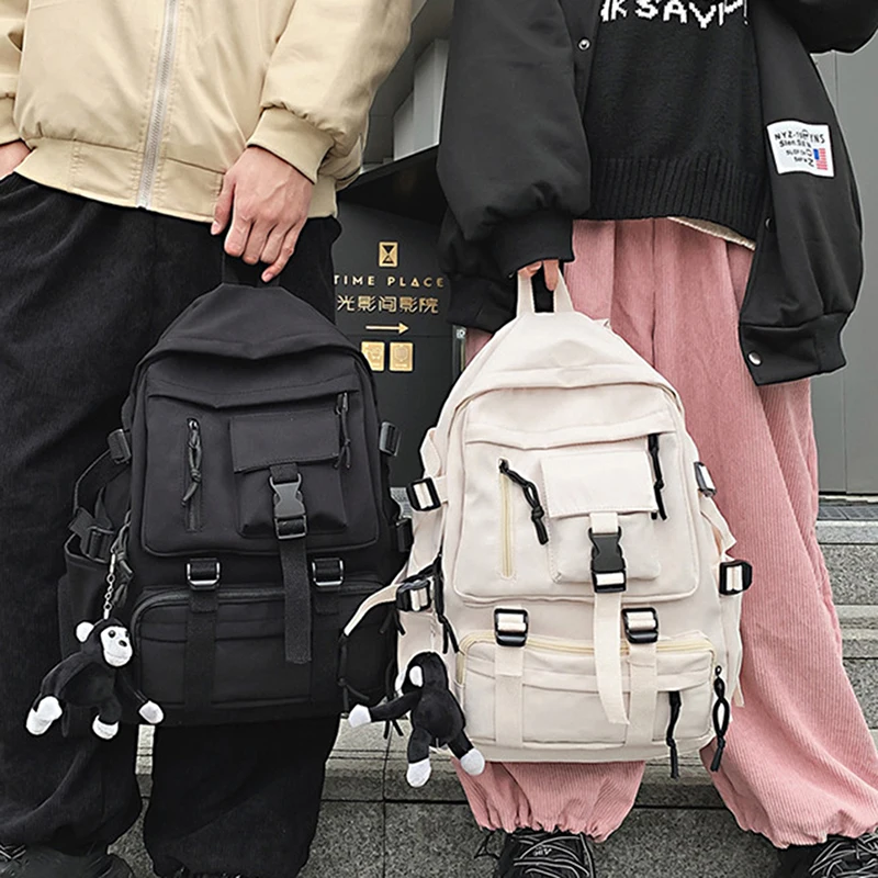 Preppy Style Black Backpack Unisex Women Men Backpack Nylon Waterproof Multi-Pocket Design Mochilas Teenagers Shoulder Bag
Preppy Style Black Backpack Unisex Women Men Backpack Nylon Waterproof Multi-Pocket Design Mochilas Teenagers Shoulder Bag