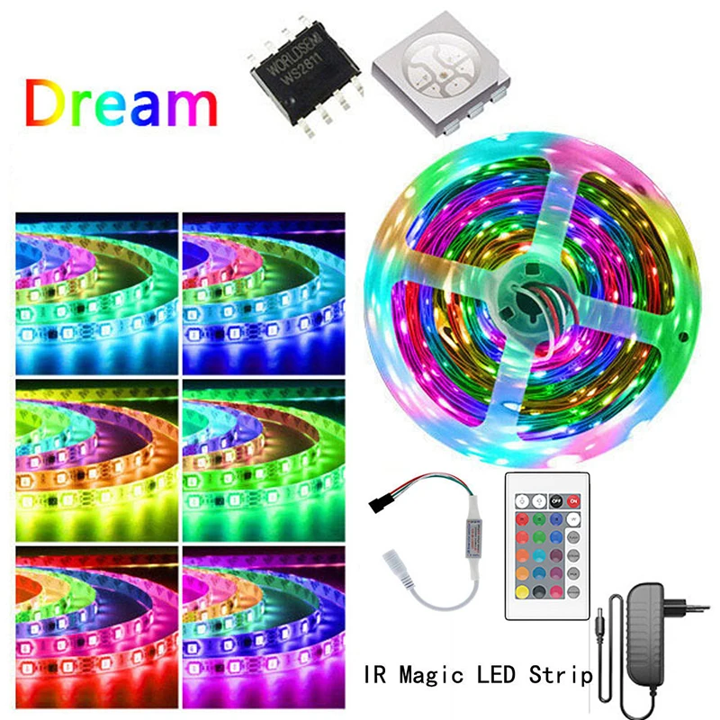 ИК Dream DC 12V светильник Flexible Smart светильник ing Ribbon TapeController Adapter
ИК Dream DC 12V светильник Flexible Smart светильник ing Ribbon TapeController Adapter