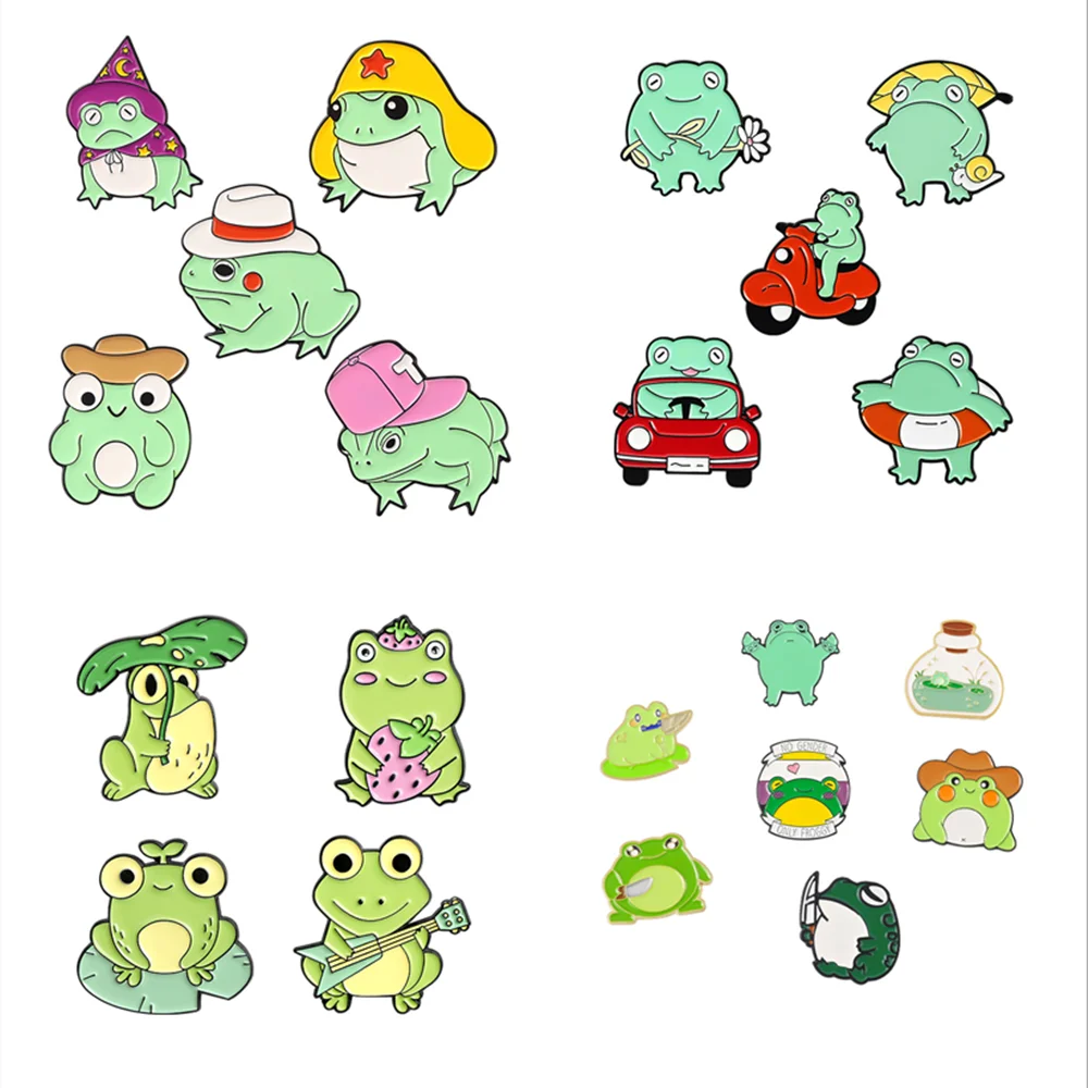 Cute Funny Frog Brooches Gesture Animal Metal Backpack Badge Creative Frog Lapel Pin Green Small Animals Jewelry Accessories
Cute Funny Frog Brooches Gesture Animal Metal Backpack Badge Creative Frog Lapel Pin Green Small Animals Jewelry Accessories
