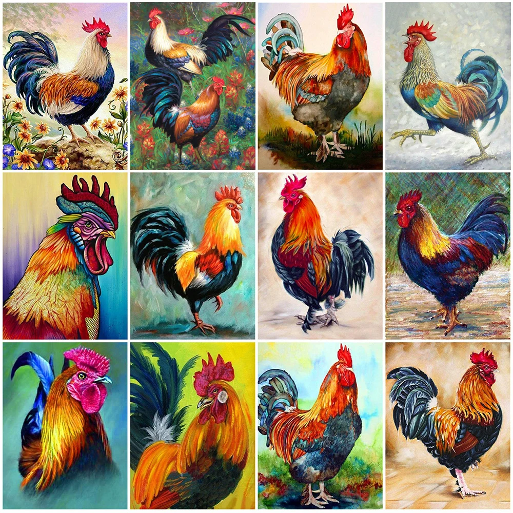 5D DIY Diamond Painting Square Chicken Cross Stitch Kit Diamond Embroidery Cock Animal Mosaic Rhinestones Pictures Home Decor
5D DIY Diamond Painting Square Chicken Cross Stitch Kit Diamond Embroidery Cock Animal Mosaic Rhinestones Pictures Home Decor