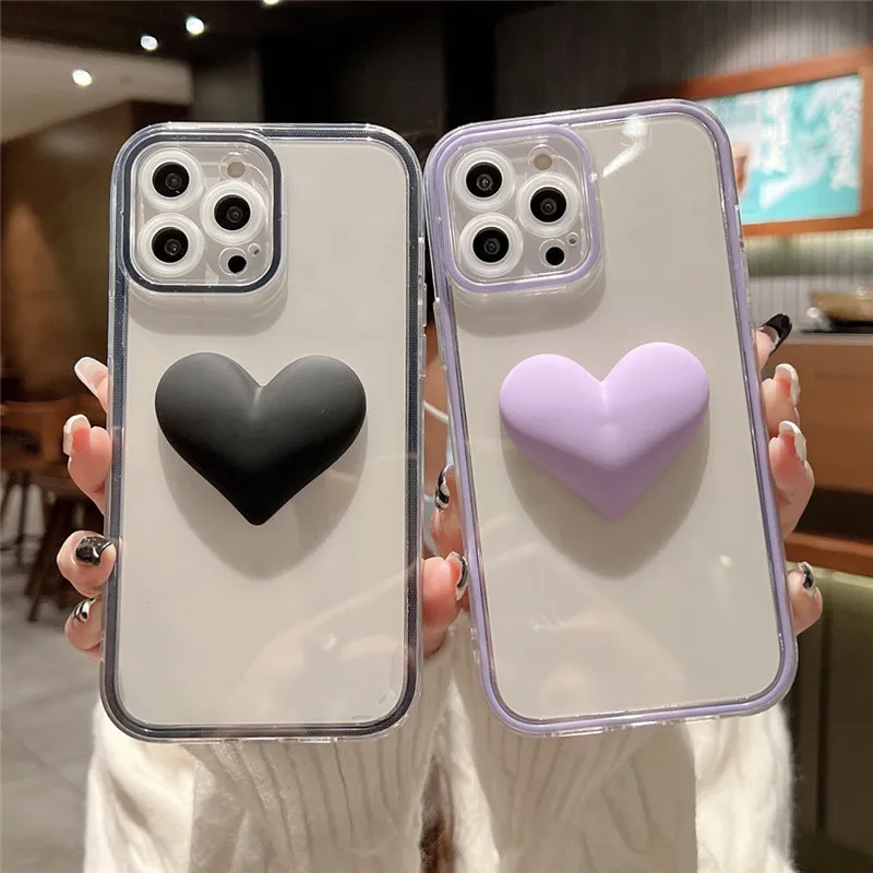 Ottwn Cartoon 3D Love Heart Candy Color Phone Case for iPhone 13 12 11 Pro Max XS Max XR XS Soft Transparent Silicone Back Cover
Ottwn Cartoon 3D Love Heart Candy Color Phone Case for iPhone 13 12 11 Pro Max XS Max XR XS Soft Transparent Silicone Back Cover