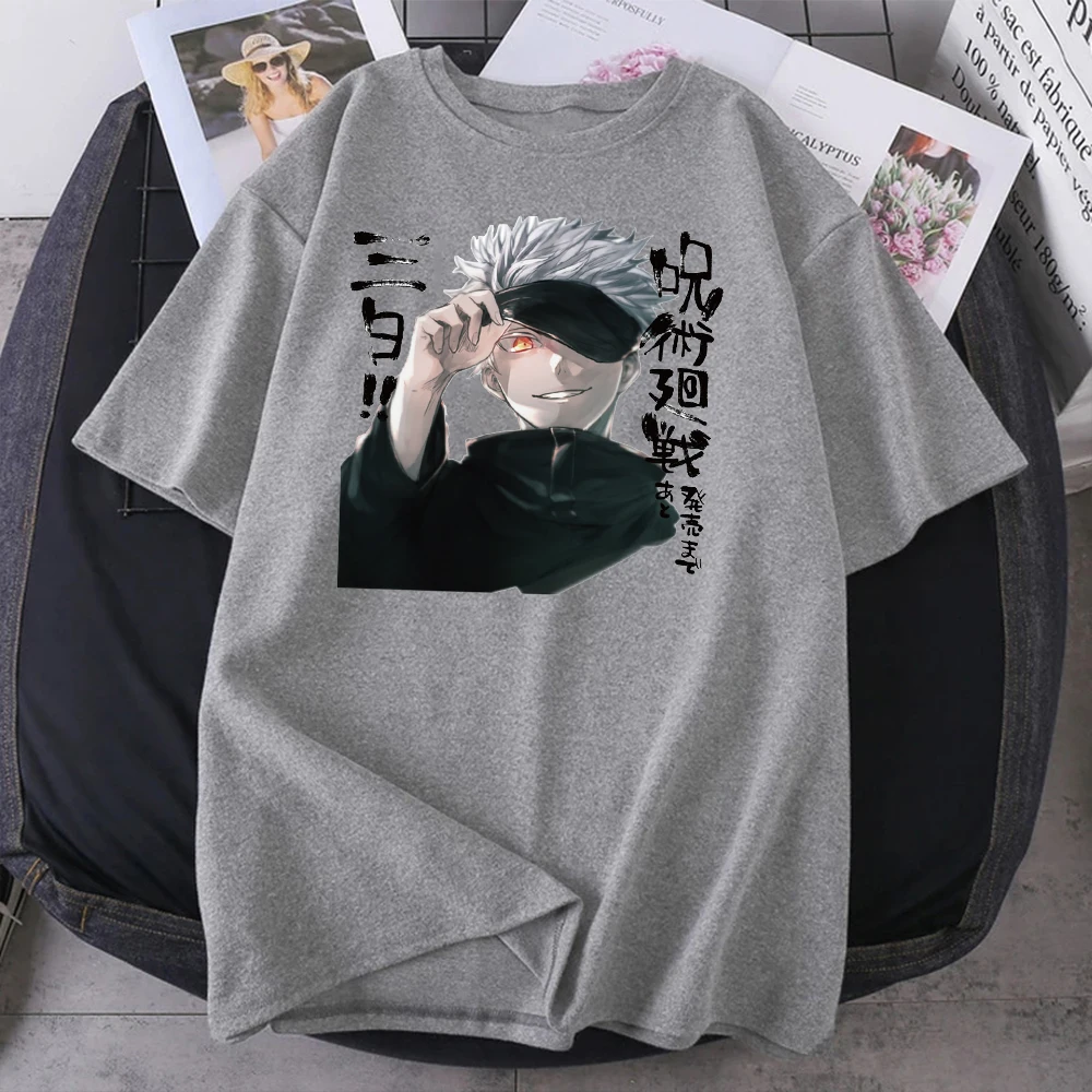 Jujutsu Kaisen Gojo Satoru Tshirts Male Casual Loose T-Shirts 2022 Summer Korean Fashion Tops Tee Hip Hop Oversize Mens Clothing
Jujutsu Kaisen Gojo Satoru Tshirts Male Casual Loose T-Shirts 2022 Summer Korean Fashion Tops Tee Hip Hop Oversize Mens Clothing