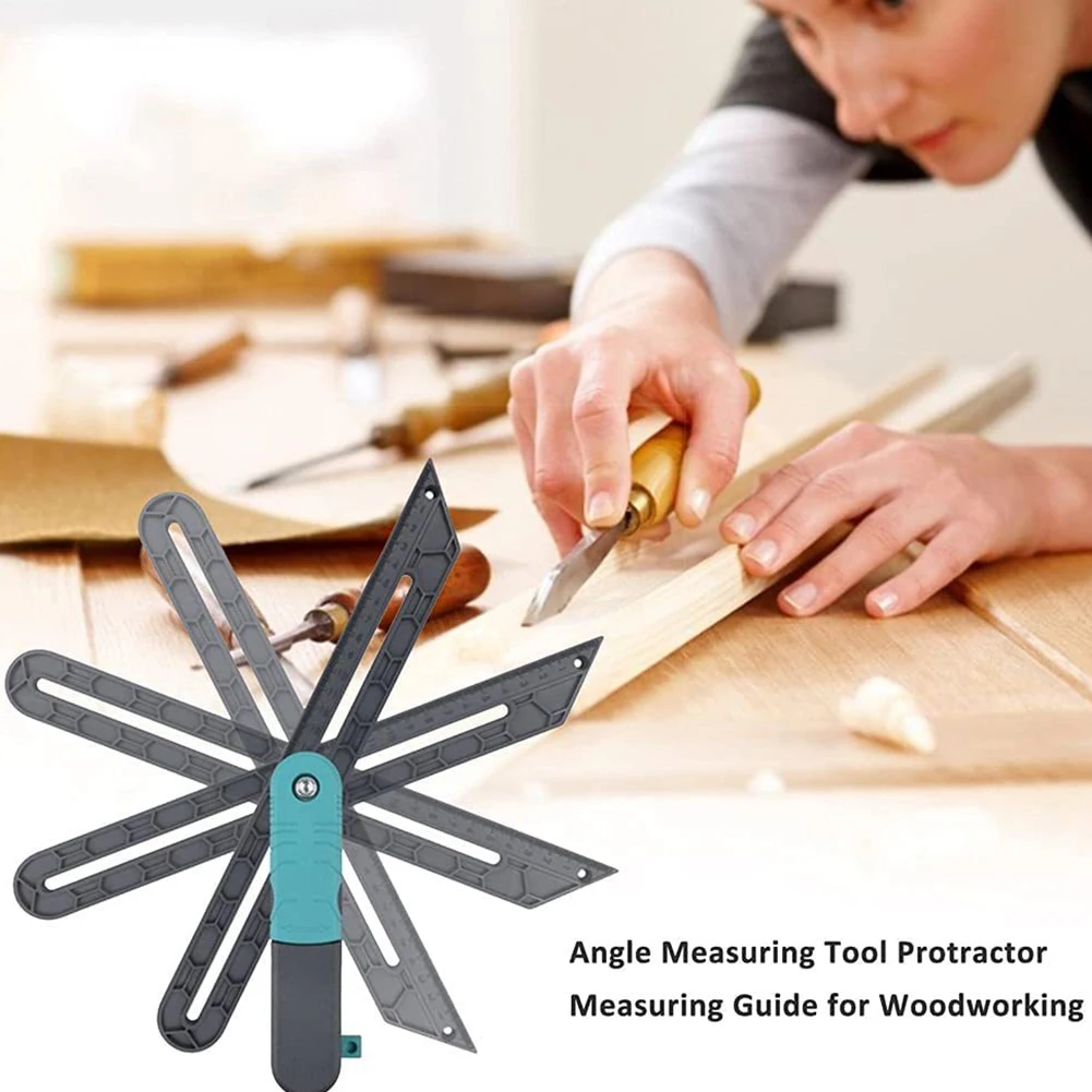 Adjustable Angle Ruler with Lock Fast Marking Woodworkers Accessories Contour Edge Rule Protractor Goniometer Gauge Measure Tool
Adjustable Angle Ruler with Lock Fast Marking Woodworkers Accessories Contour Edge Rule Protractor Goniometer Gauge Measure Tool