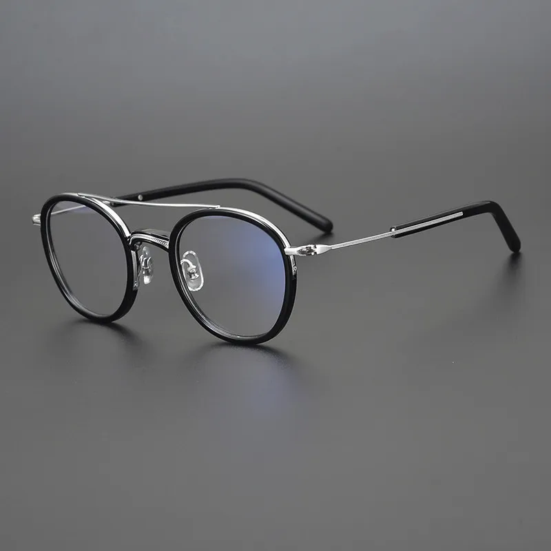 Японские титановые оправы для очков ручной работы в стиле ретро круглые очки для чтения по рецепту для мужчин и женщин очки для близорукости при пресбиопии
Японские титановые оправы для очков ручной работы в стиле ретро круглые очки для чтения по рецепту для мужчин и женщин очки для близорукости при пресбиопии