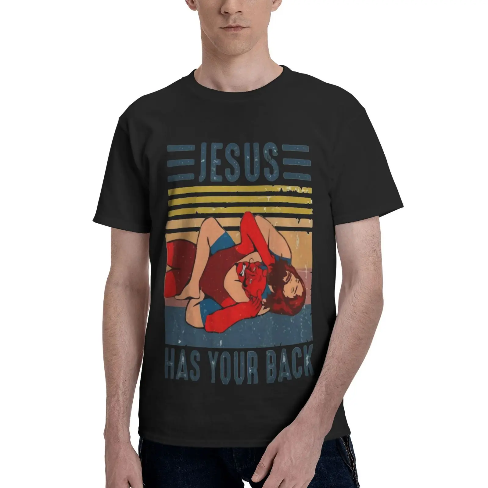 Jesus Has Your Back Mma Wrestling T Shirt Anime T-Shirt Mens Clothes Clothing Shirts For Men T-Shirt Anime T-Shirt Clothes Men
Jesus Has Your Back Mma Wrestling T Shirt Anime T-Shirt Mens Clothes Clothing Shirts For Men T-Shirt Anime T-Shirt Clothes Men