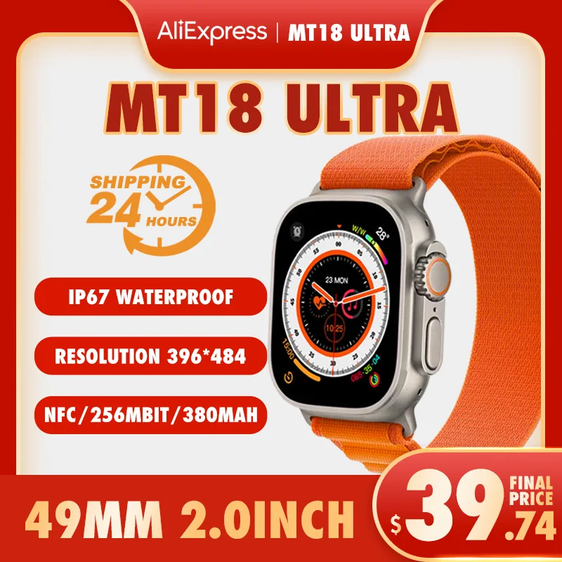 Huawei Smart Watch MT18 Ultra NFC Track 49mm Men Women Smartwatch Series 8 Fitness BluetoothCall Waterproof Sports For Apple IOS
Huawei Smart Watch MT18 Ultra NFC Track 49mm Men Women Smartwatch Series 8 Fitness BluetoothCall Waterproof Sports For Apple IOS
