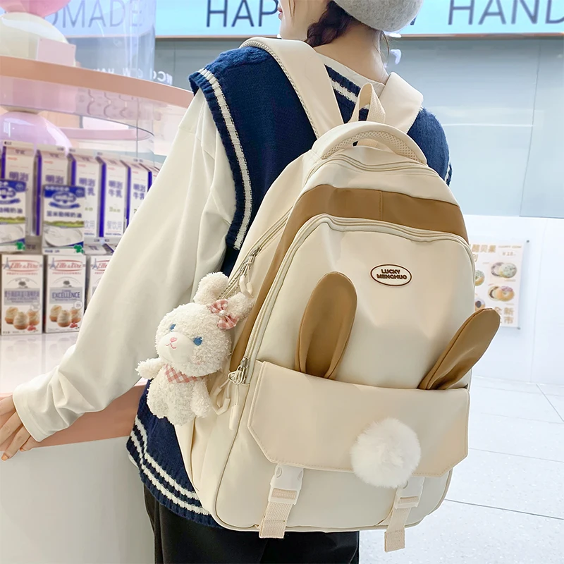 Cute Rabbit Young Girl School Backpack Female Large Capacity Kawaii Back Pack Mochila Pink Women Bagpack Nylon Cartoon Schoolbag
Cute Rabbit Young Girl School Backpack Female Large Capacity Kawaii Back Pack Mochila Pink Women Bagpack Nylon Cartoon Schoolbag