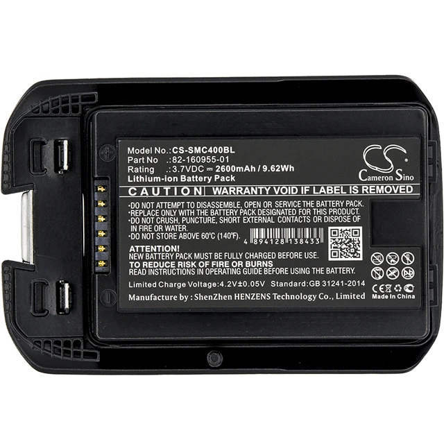 Cameron Sino 2600mAh Battery for Symbol/Motorola MC40 MC40C MC40N0,MC40N0-SLK3R01,MC40N0-SCG3R00,MC40N0-SLK3R0112
Cameron Sino 2600mAh Battery for Symbol/Motorola MC40 MC40C MC40N0,MC40N0-SLK3R01,MC40N0-SCG3R00,MC40N0-SLK3R0112