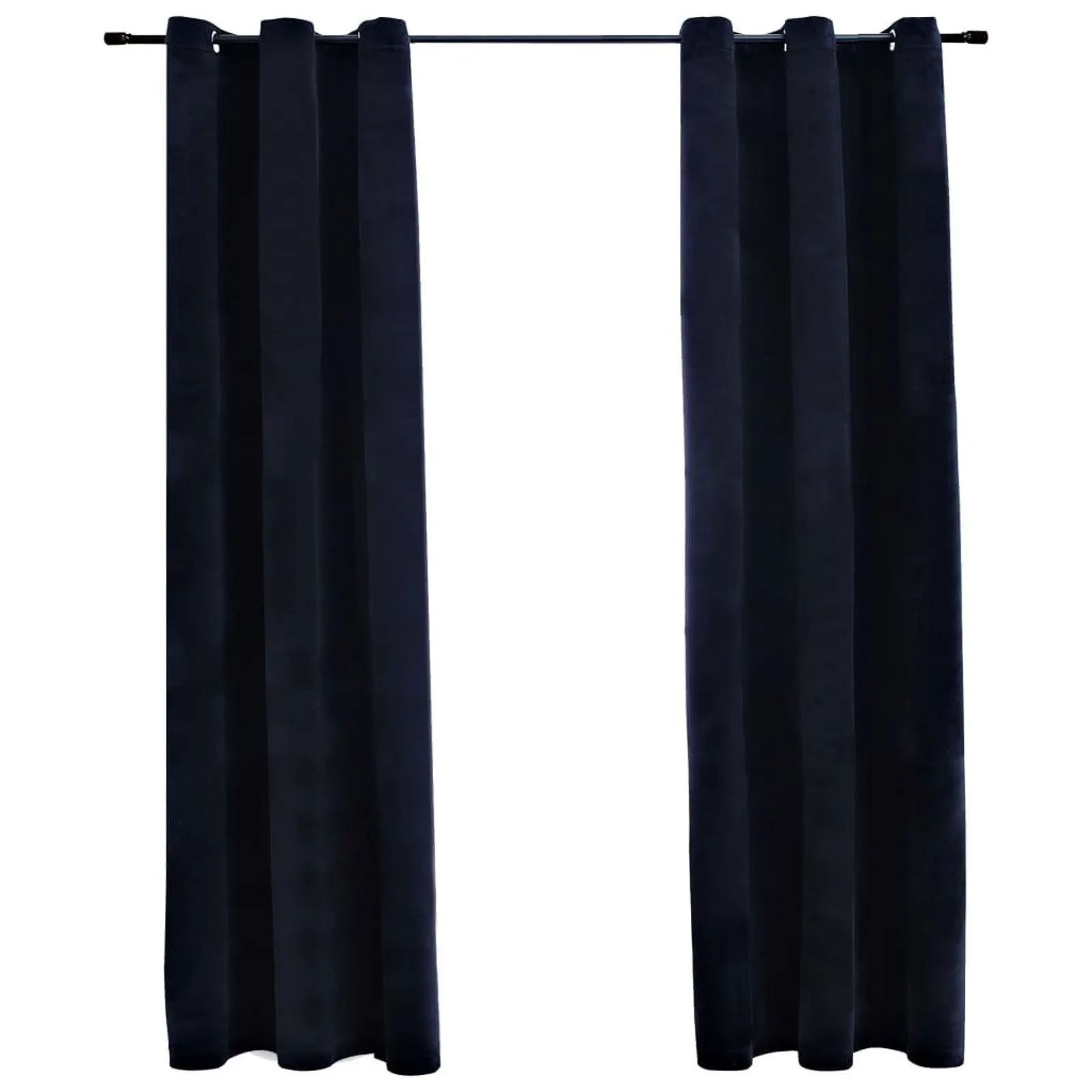 Blackout Curtains with Rings 2 pcs Black 37"x63" Velvet
Blackout Curtains with Rings 2 pcs Black 37"x63" Velvet