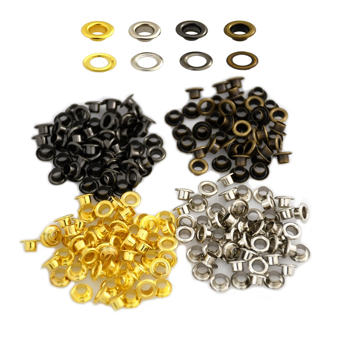 100sets 4mm Brass Eyelet with 150# Washer Leather Craft Repair Round Grommet for Shoes Bag Clothing Leather Belt Hat 4 Colors
100sets 4mm Brass Eyelet with 150# Washer Leather Craft Repair Round Grommet for Shoes Bag Clothing Leather Belt Hat 4 Colors
