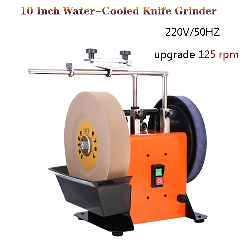 10 Inches Home Water-Cooled Grinding Knife Machine Electric Sharpener High-Speed Scissors Blade Polishing Equipment 220V 125RPM
10 Inches Home Water-Cooled Grinding Knife Machine Electric Sharpener High-Speed Scissors Blade Polishing Equipment 220V 125RPM