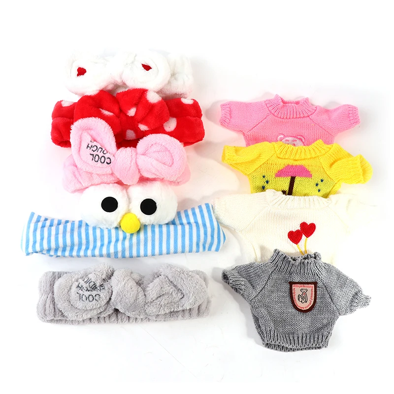 30cm Plush Toy Clothes Set Accessories Glasses Hairbands Hats Lalafanfan Duck Dolls Clothing Animal Doll Suit | Игрушки и хобби