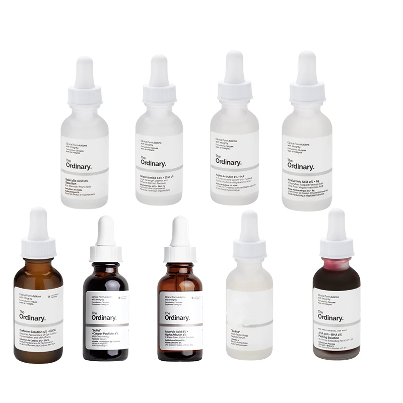 Обычная сыворотка Niacinamide AHA Caffee B5 буфетный медный пептид салициловая кислота 2% Альфа арбутин аскорбиновая кислота масло для ухода за кожей 30...
Обычная сыворотка Niacinamide AHA Caffee B5 буфетный медный пептид салициловая кислота 2% Альфа арбутин аскорбиновая кислота масло для ухода за кожей 30...