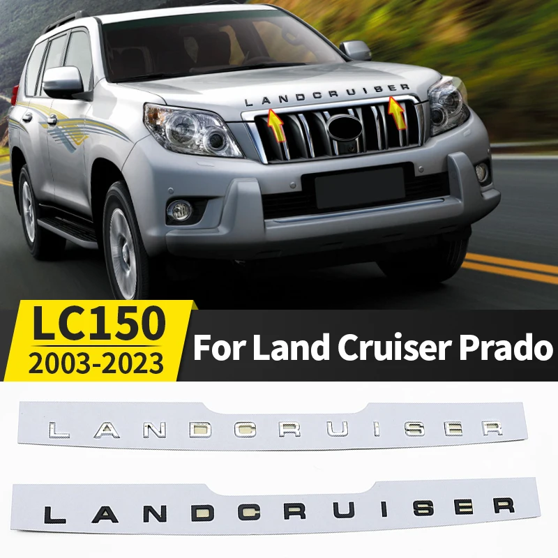 For Prado 150 120 Lc150 LC120 2021-2003 2020 3D Badge Logo Letter Sticker, Exterior Decoration Accessories
For Prado 150 120 Lc150 LC120 2021-2003 2020 3D Badge Logo Letter Sticker, Exterior Decoration Accessories