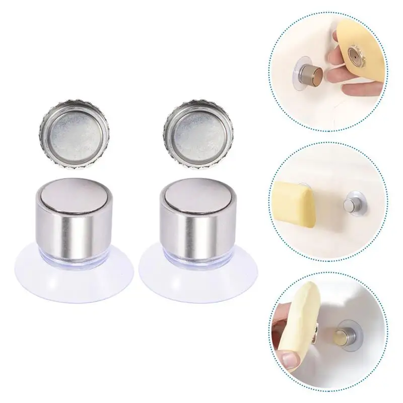 2 Sets Of Soap Rack Creative Magnetic Soap Holders Strong Suction Wall-Mounted Soap Hanger Bathroom Wall Hanging Soap Holders
2 Sets Of Soap Rack Creative Magnetic Soap Holders Strong Suction Wall-Mounted Soap Hanger Bathroom Wall Hanging Soap Holders