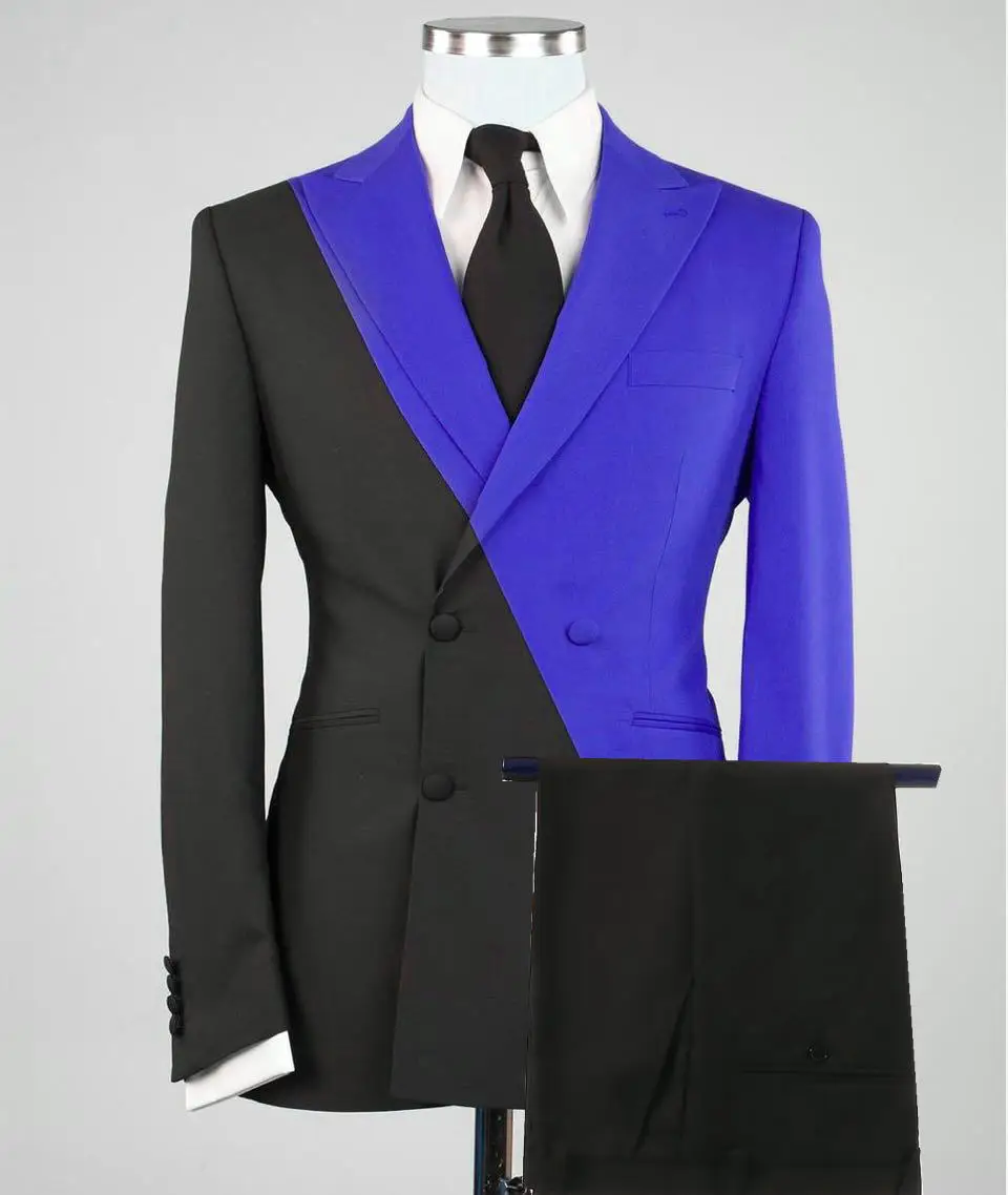 New 2022 Fashion Double Breasted Slim Fit Black Royal Blue Men Suit Formal 2 Piece Tailor Made Men Suit For Groom Wedding Tuxedo
New 2022 Fashion Double Breasted Slim Fit Black Royal Blue Men Suit Formal 2 Piece Tailor Made Men Suit For Groom Wedding Tuxedo
