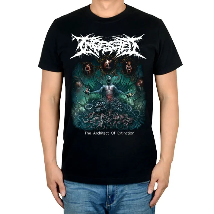 7 designs Ingested Rock Brand Black shirt 3D mma fitness heavy Metal 100%Cotton short sleeve print devil demon T-shirt
7 designs Ingested Rock Brand Black shirt 3D mma fitness heavy Metal 100%Cotton short sleeve print devil demon T-shirt