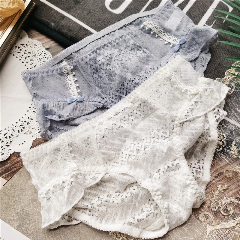 SP&CITY Elegant Lovely Sexy Mesh Lace Women's Underpants Ruffle Low Waist Hollow Out Panties See Through Cotton Crotch Briefs
SP&CITY Elegant Lovely Sexy Mesh Lace Women's Underpants Ruffle Low Waist Hollow Out Panties See Through Cotton Crotch Briefs