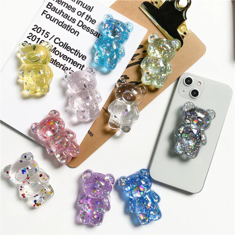 INS Glitter Sequins Bear Shaped Phone Stand Universal Phone Holder Griptok Support For iPhone Grip Tok Folding Finger Socket
INS Glitter Sequins Bear Shaped Phone Stand Universal Phone Holder Griptok Support For iPhone Grip Tok Folding Finger Socket