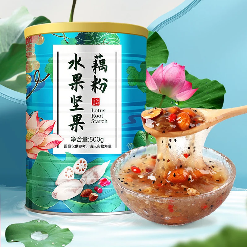 Суп из крахмала и корня лотоса с фруктовыми орехами 500 г/без чайника 
Суп из крахмала и корня лотоса с фруктовыми орехами 500 г/без чайника