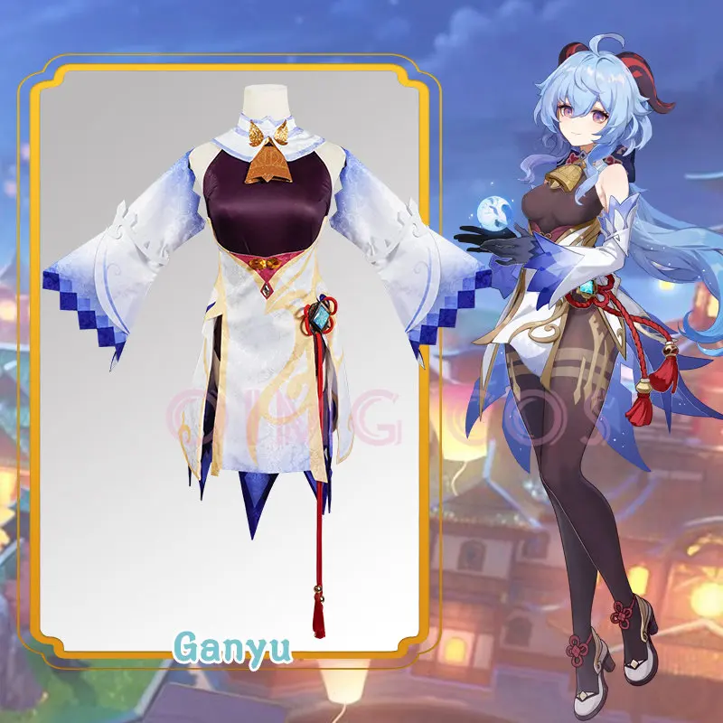 Genshin Impact Ganyu Cosplay Costume Adult Carnival Uniform Wig Anime Halloween Party Costumes Masquerade Women Game
Genshin Impact Ganyu Cosplay Costume Adult Carnival Uniform Wig Anime Halloween Party Costumes Masquerade Women Game