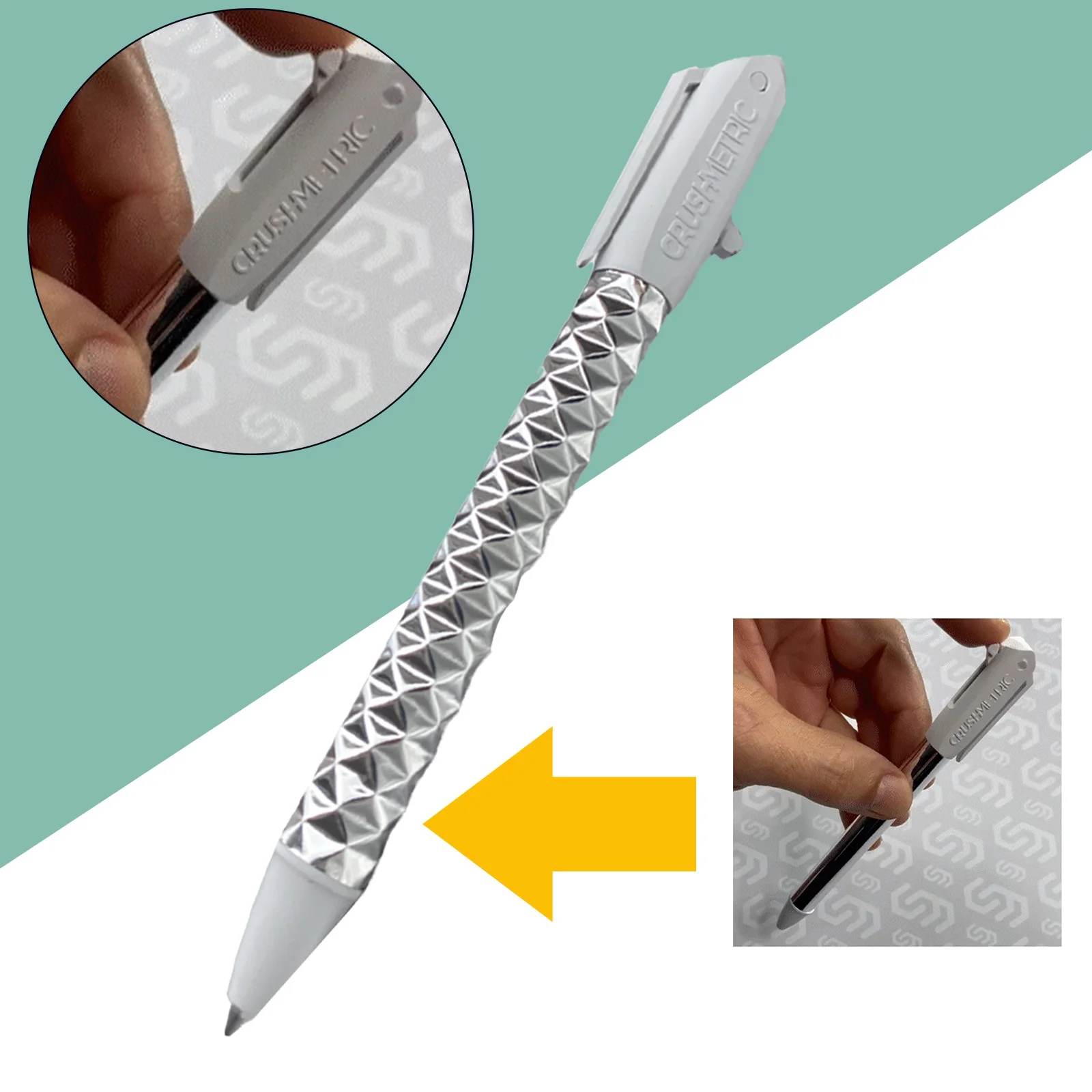 2022 High-end Deformation Pen Smoothly Press Telescopic Office Metal Single Silver Neutral Pen 0.5MM Decompression Pen with Box
2022 High-end Deformation Pen Smoothly Press Telescopic Office Metal Single Silver Neutral Pen 0.5MM Decompression Pen with Box