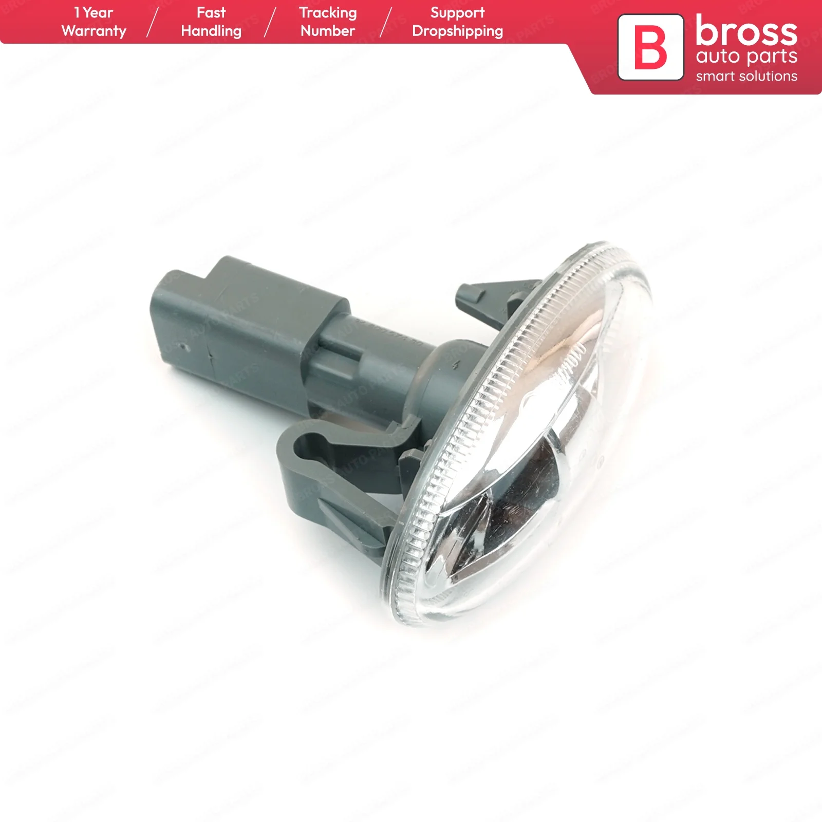 Bross BSP941 Side Marker Light Indicator Repeater Amber Light Lamp with Bulb 6325G3, 6325.G3 For Citroen Peugeot Fiat Toyota
Bross BSP941 Side Marker Light Indicator Repeater Amber Light Lamp with Bulb 6325G3, 6325.G3 For Citroen Peugeot Fiat Toyota