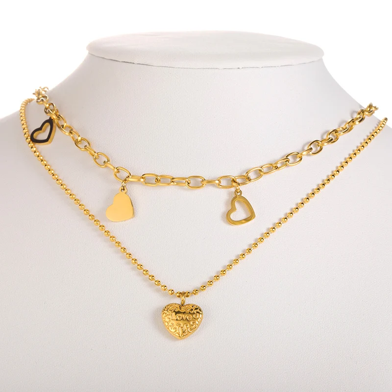 Two Layer Chain Necklace For Men Boho Stainless Steel Bead Chain and Clip Chain Women Necklaces Charms Aesthetic Jewelry Gift
Two Layer Chain Necklace For Men Boho Stainless Steel Bead Chain and Clip Chain Women Necklaces Charms Aesthetic Jewelry Gift