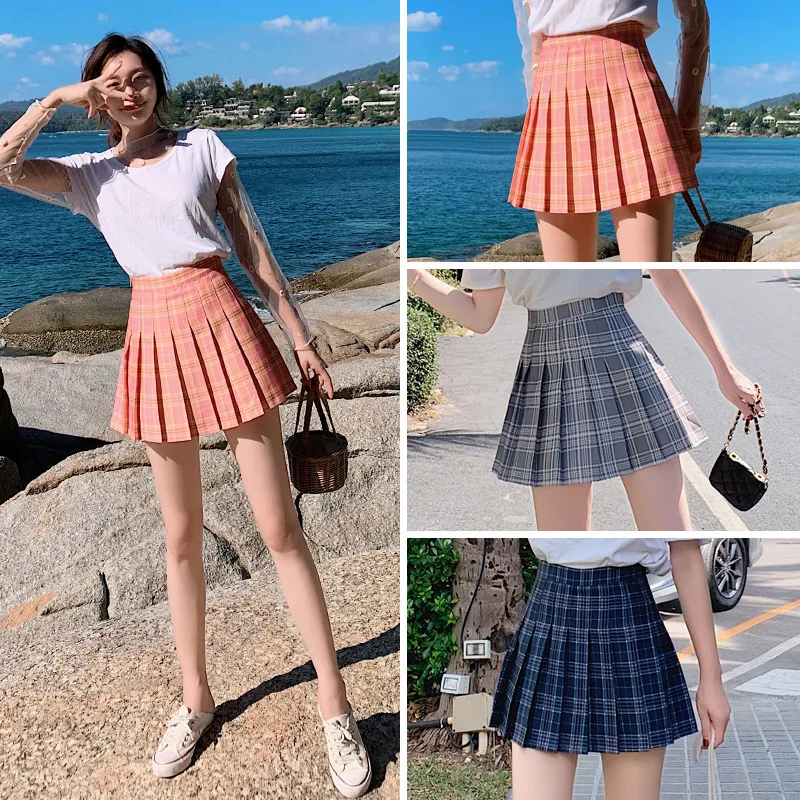 2022 Women High Waist Pleated Skirt Summer Casual Kawaii A-line Plaid Black Tennis Fashion School Uniform Mini Skirts for Girls
2022 Women High Waist Pleated Skirt Summer Casual Kawaii A-line Plaid Black Tennis Fashion School Uniform Mini Skirts for Girls