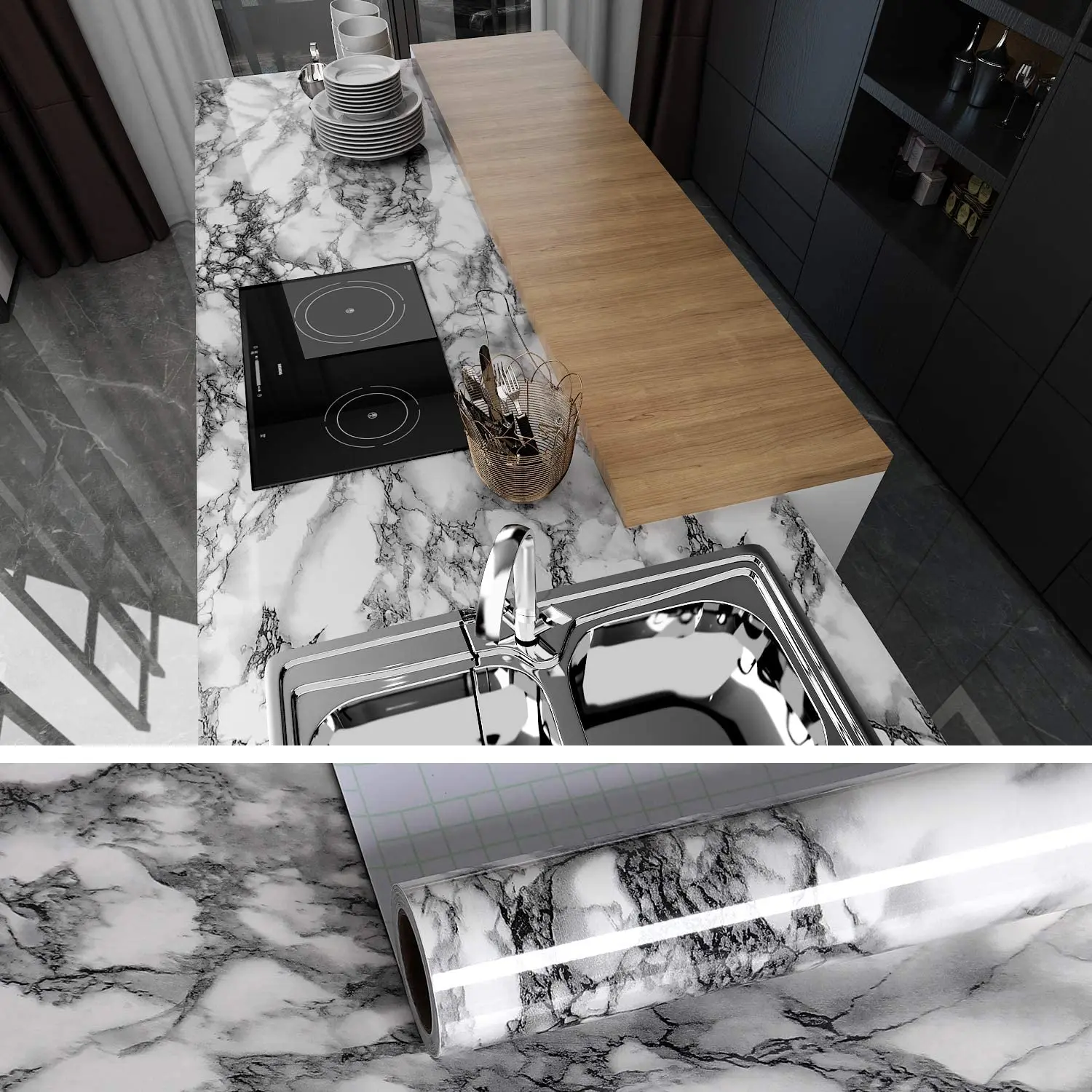 Wokhome Marble Self Adhesive Wallpaper For Walls In Rolls Vinyl Decorative Film Kitchen Bathroom Home Wall Papers Wall Decor
Wokhome Marble Self Adhesive Wallpaper For Walls In Rolls Vinyl Decorative Film Kitchen Bathroom Home Wall Papers Wall Decor