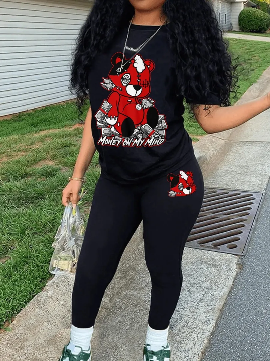 LW Summer Women Casual Suits Y2k Printing Short Sleeve T-Shirt + Matching Pants Set Femme Two Pieces Lady Daily Streetwear
LW Summer Women Casual Suits Y2k Printing Short Sleeve T-Shirt + Matching Pants Set Femme Two Pieces Lady Daily Streetwear