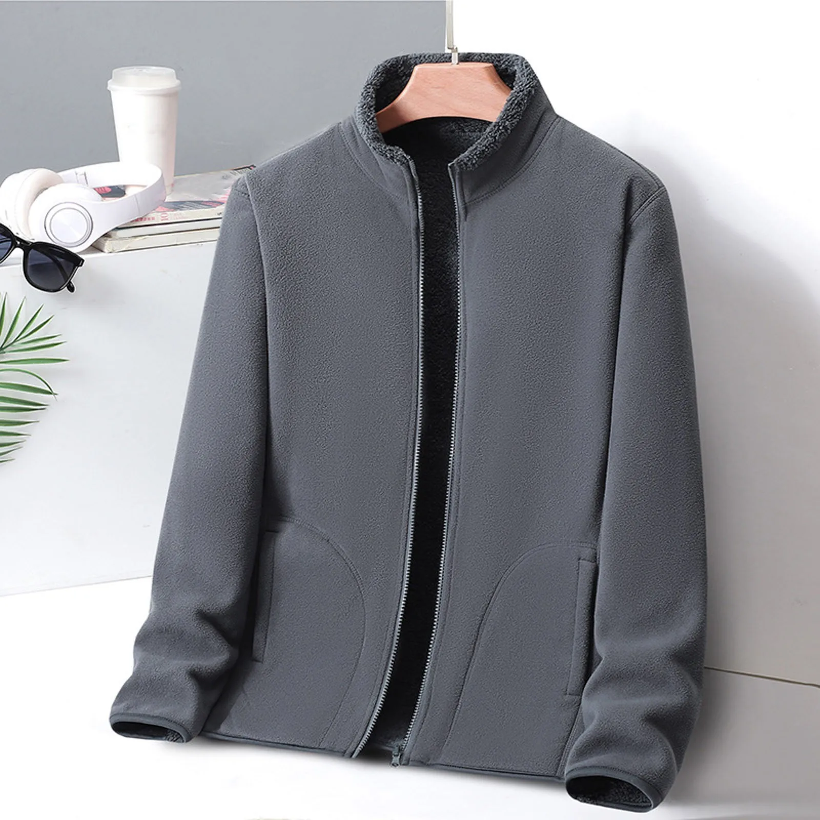Light Weight Sweaters Men Mens Autumn And Winter Loose Fashion Casual Solid Fleece Sweater Two Sided Top Men's Casual Jacket
Light Weight Sweaters Men Mens Autumn And Winter Loose Fashion Casual Solid Fleece Sweater Two Sided Top Men's Casual Jacket
