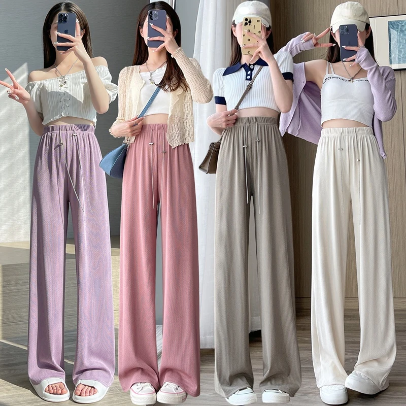2023 New Spring Summer Casual Women Trousers Female Fashion High Waist Wide Leg Pants Ladies Leisure Cozy Loose Long Pants
2023 New Spring Summer Casual Women Trousers Female Fashion High Waist Wide Leg Pants Ladies Leisure Cozy Loose Long Pants