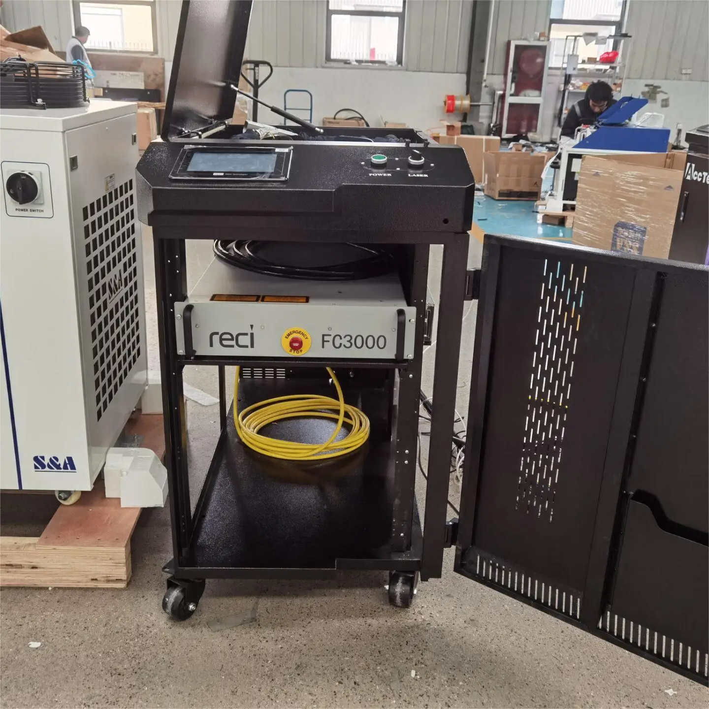 2022 New Type CNC Optical Laser Velder With External S&A Water Chiller Lazer Machine For Metal Welding Stainless Steel door
2022 New Type CNC Optical Laser Velder With External S&A Water Chiller Lazer Machine For Metal Welding Stainless Steel door